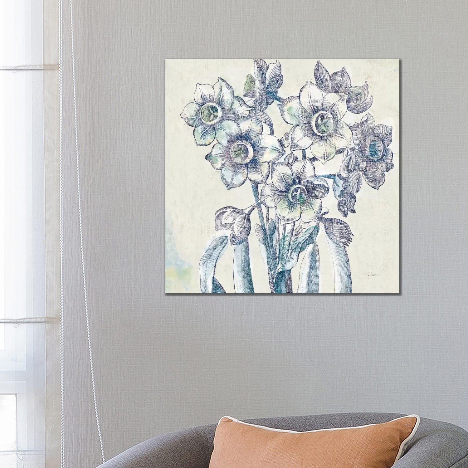 iCanvas Belle Fleur IV Floral Art Print by Sue Schlabach-image