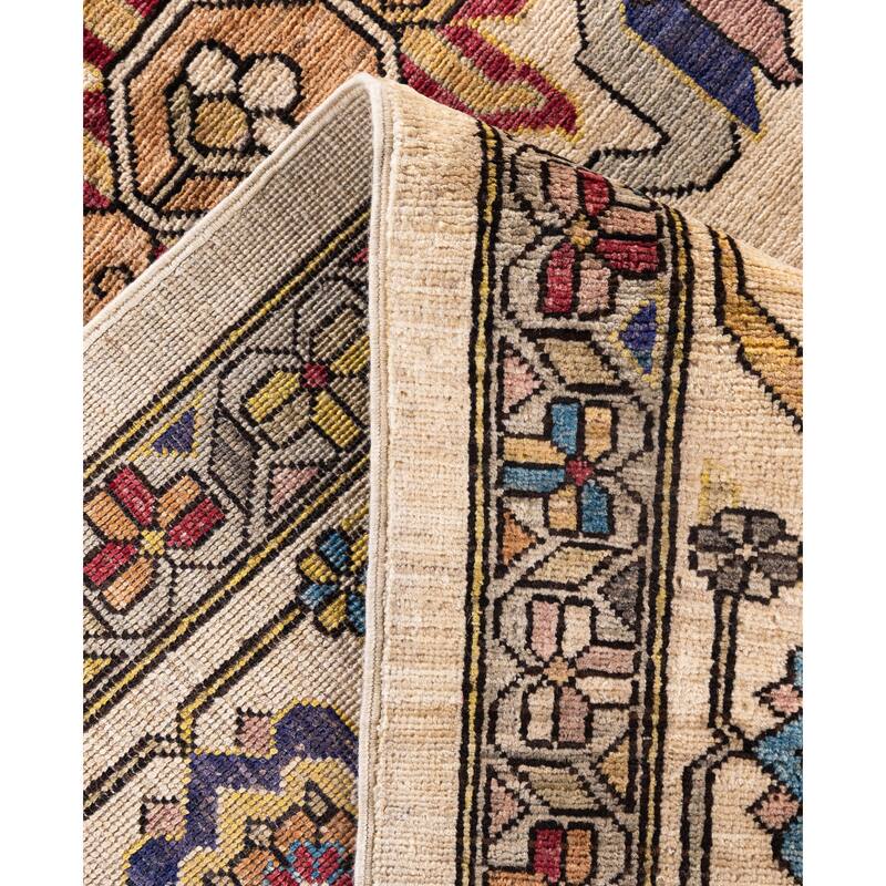 Serapi One-of-a-Kind Hand-Knotted Area Rug - Ivory - 9' 1" x 11' 11"