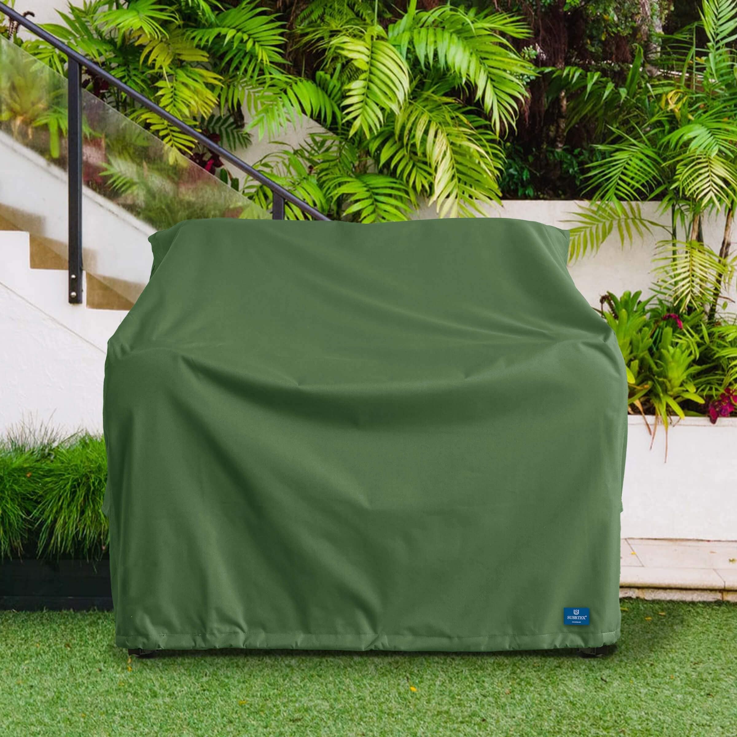 Outdoor Garden Waterproof Loveseat Wicker Chairs Seat Cover Protector Furniture 