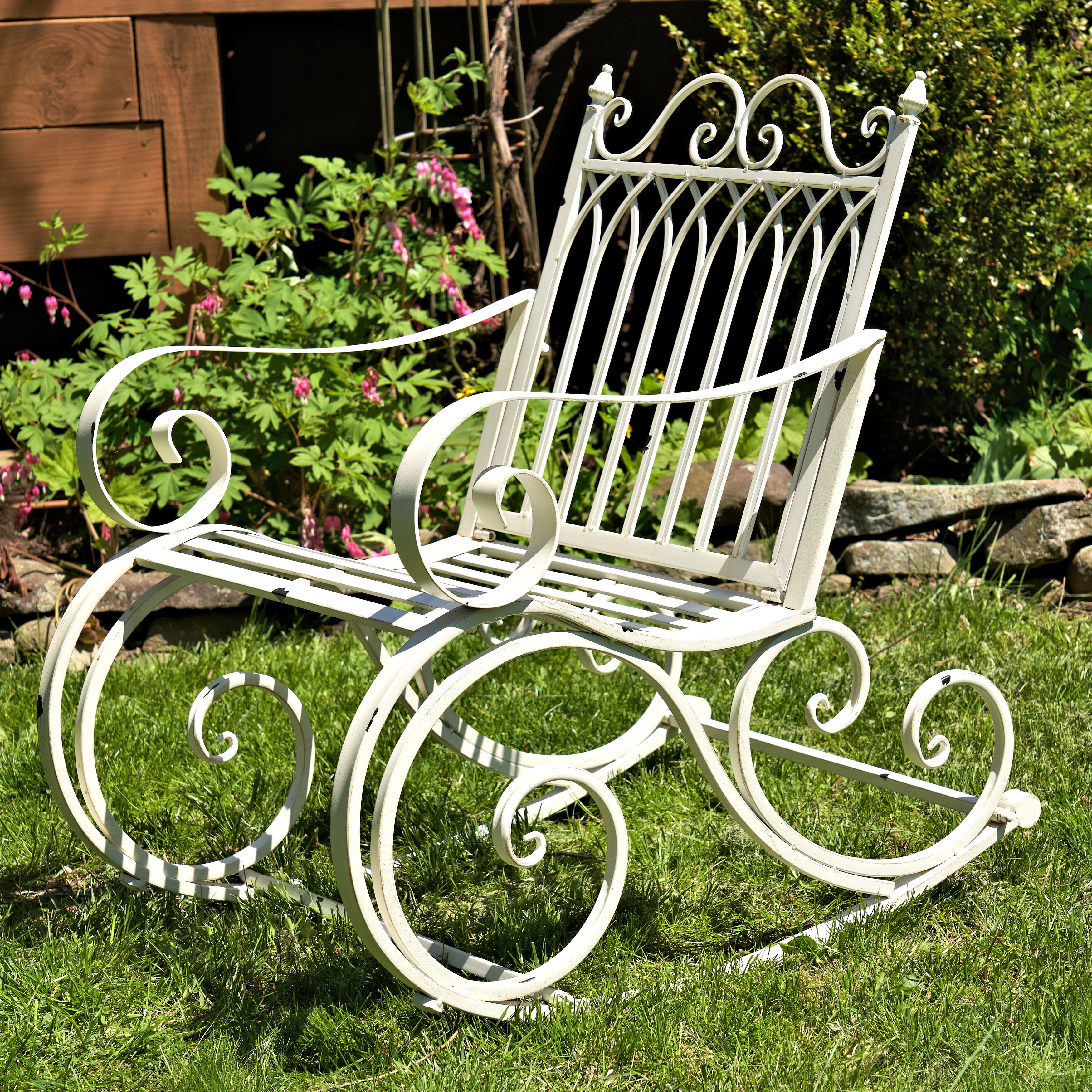 Iron rocking online chairs