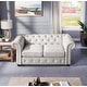 preview thumbnail 23 of 26, Corvus Aleksis Tufted Chesterfield Loveseat Sofa