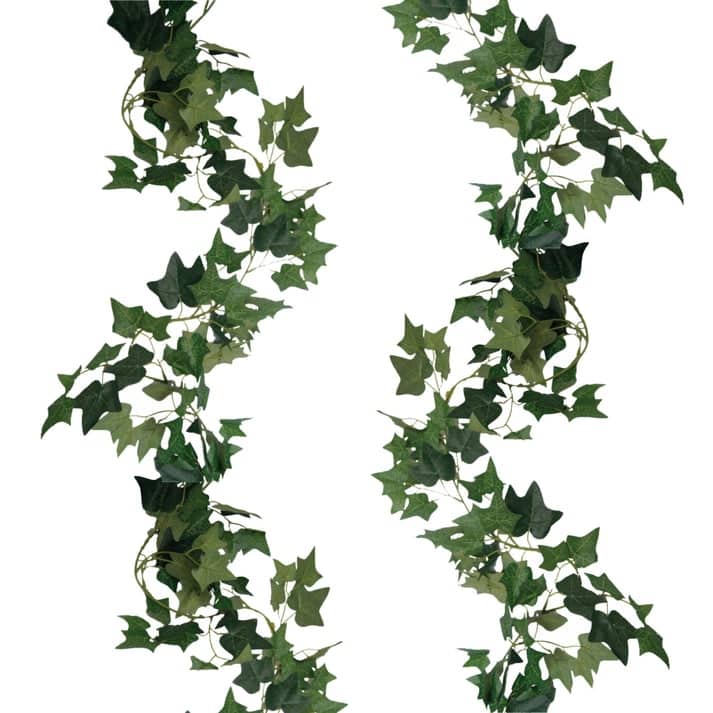 70" Faux Ivy Garland for Outdoor and Indoor Use 2 Pieces - Green - N/A