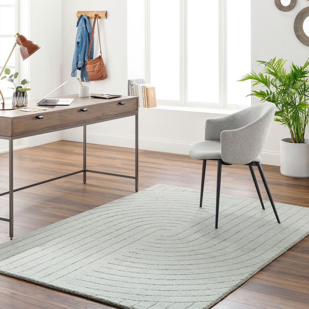 Lorelai Handmade Modern Wool Area Rug