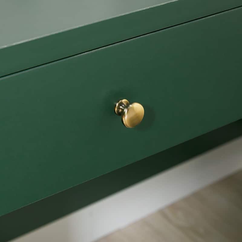 Walker Edison Modern Curve Design Writing Desk