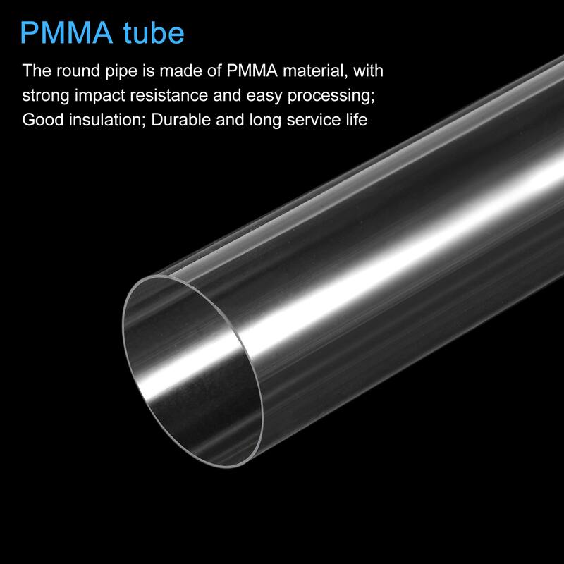 Acrylic Pipe Clear Round Tube 125mm ID 130mm OD 18" for Lamps Lanterns