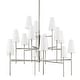 preview thumbnail 7 of 5, Hudson Valley Bowery 15-Light Chandelier Nickel