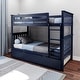 preview thumbnail 46 of 59, Max and Lily Twin over Twin Bunk Bed with Trundle Blue