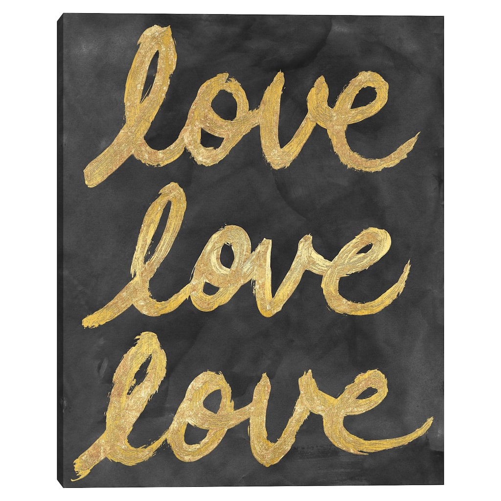 Love Love Love Canvas Art Print