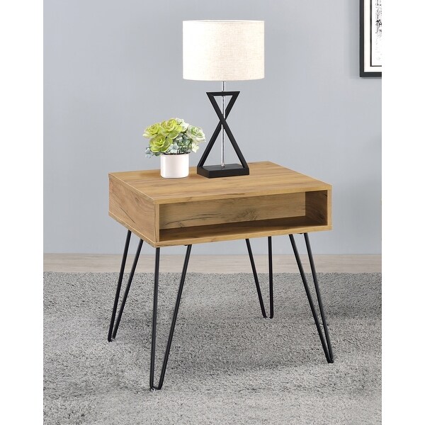 Golden oak online end tables
