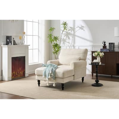 Modern Chaise Lounge , Upholstered Indoor Leisure Sofa Recliner, Chair Sleeper for Bedroom, Living Room, Study Room, Office