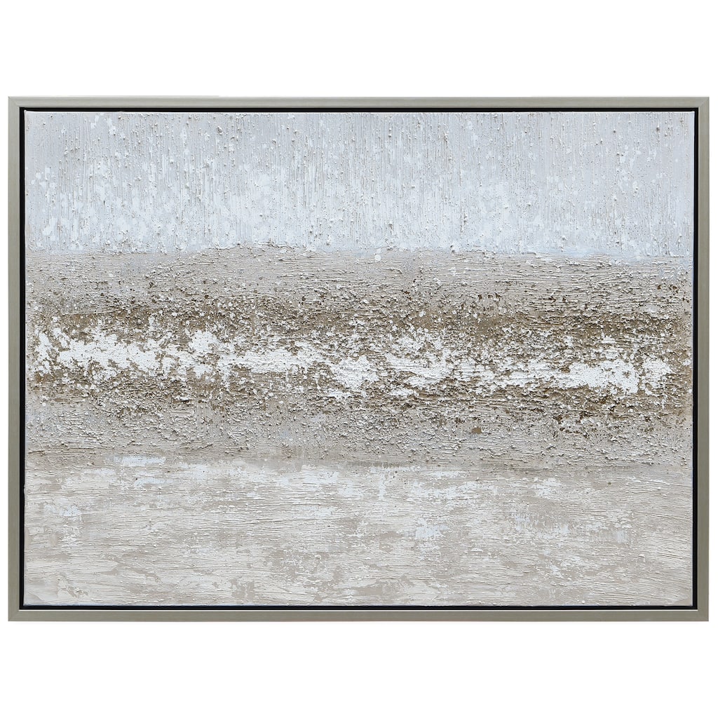 Sandpath Textured Hand Painted Canvas Wall Art