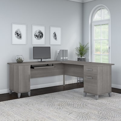 Somerset 72W L Shaped Desk with Storage by Bush Furniture