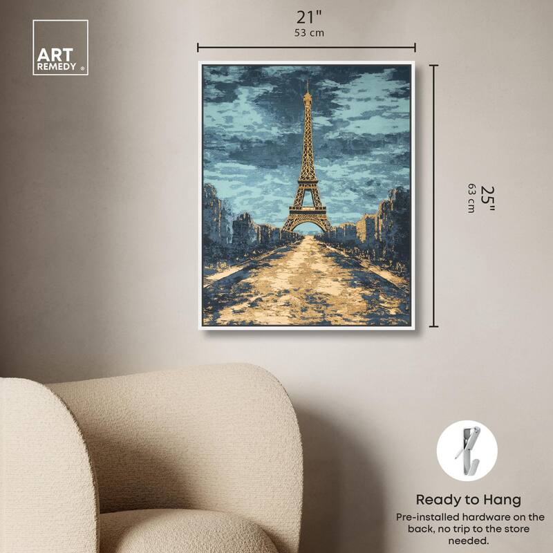Textured Paris Embroidery Canvas by Art Remedy
