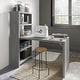 preview thumbnail 20 of 40, Echo 56W Craft Table from Office by kathy ireland® Modern Gray