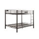 preview thumbnail 2 of 3, Kaleb Black Sand Finish Queen-over-Queen Bunk Bed