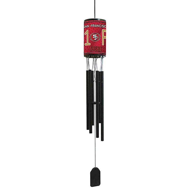 NFL Wind Chime, #1 Fan with Team Logo, San Francisco 49ers
