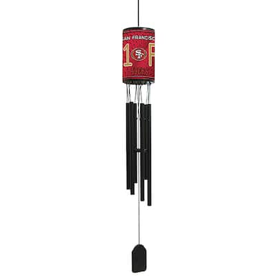 NFL Wind Chime, #1 Fan with Team Logo, San Francisco 49ers