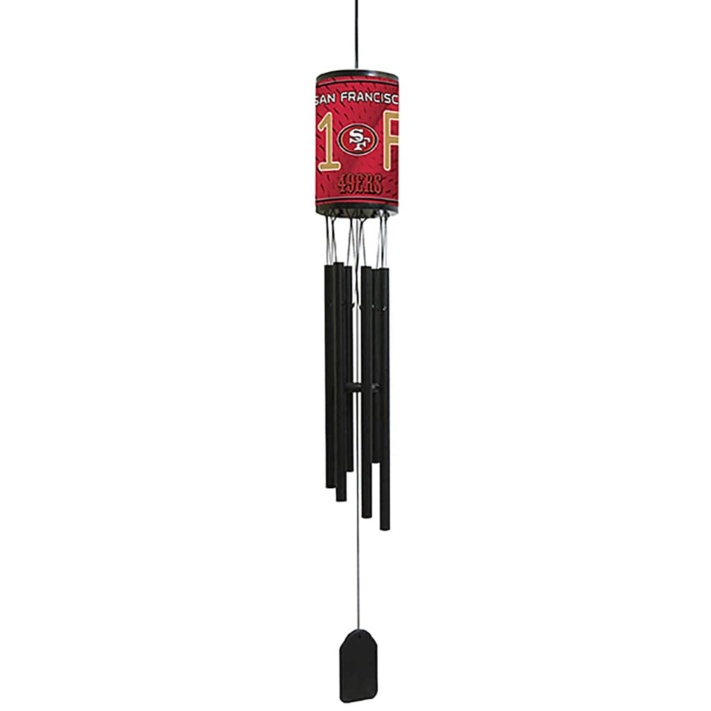 NFL Wind Chime, #1 Fan with Team Logo, San Francisco 49ers