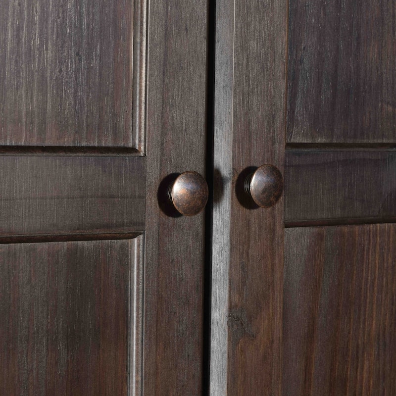 Grain Wood Furniture Shaker 2-Door Solid Wood Armoire - 41x72x22