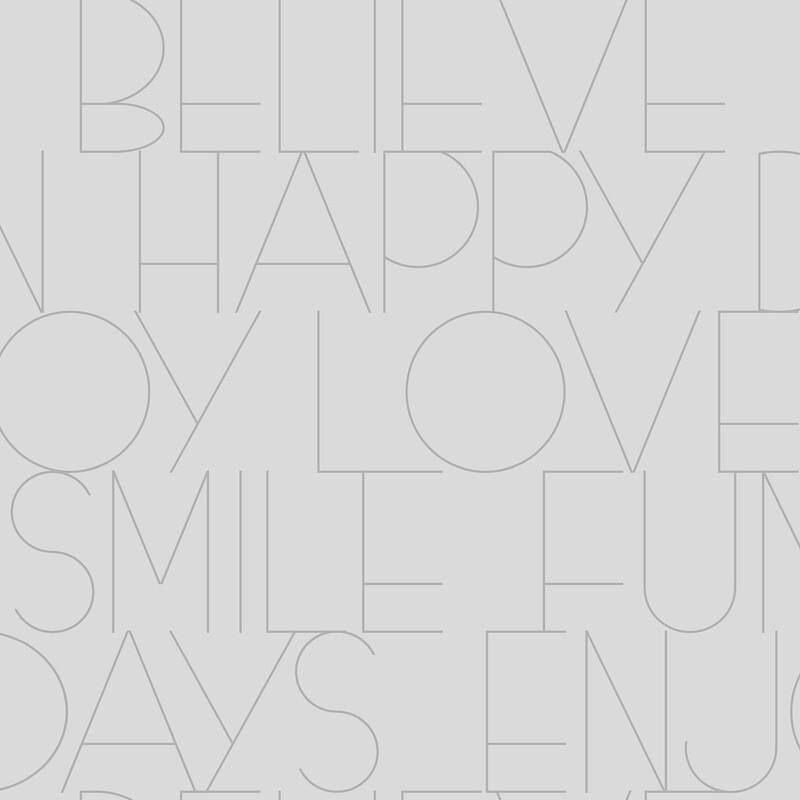 Fine Decor Oslo Silver Positive Text Wallpaper