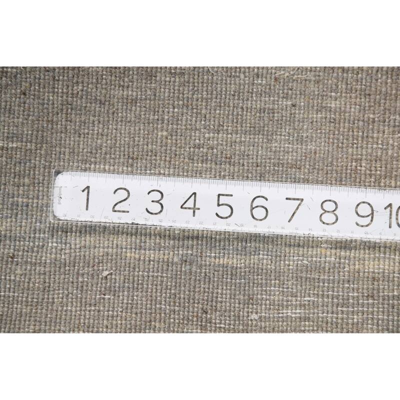 Gray Blue Gabbeh Oriental Runner Rug Handmade Wool Carpet - 2'11"x 6'8"