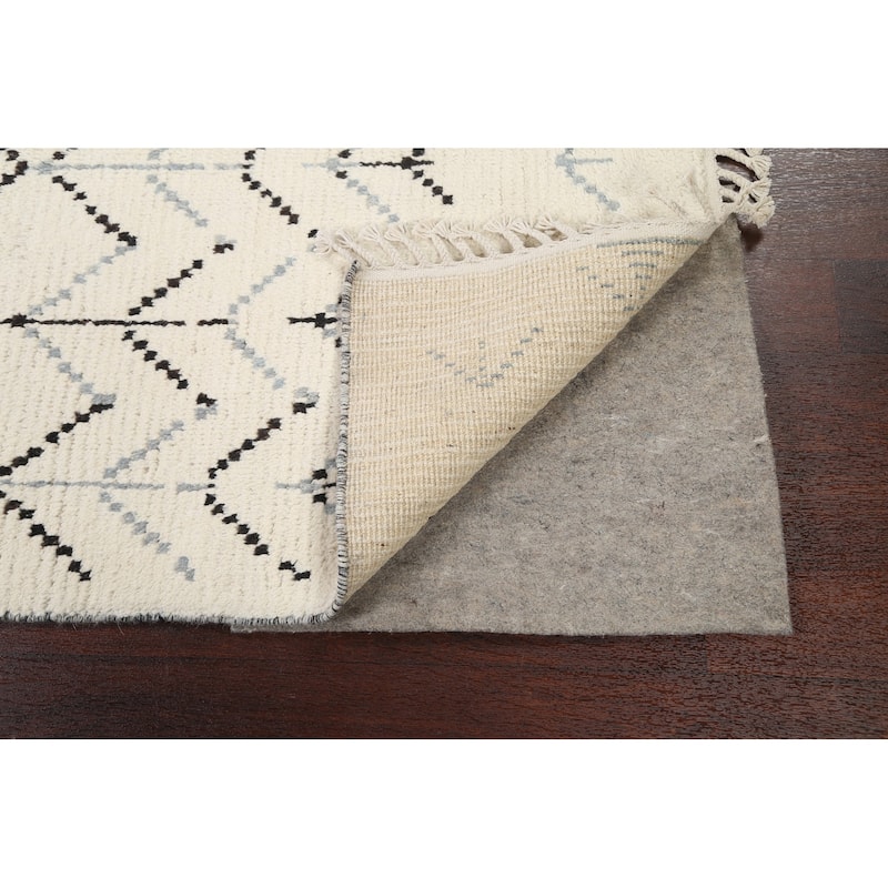 Vegetable Dye Moroccan Berber Oriental Foyer Area Rug Wool Handmade - 4'4" x 7'1"