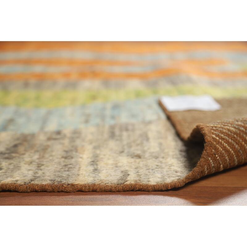 Moroccan Oriental Area Rug Handmade Tribal Geometric Wool Carpet - 6'9" x 9'9"