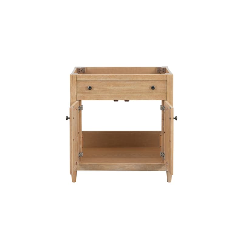 30'' Cane Paneled Bathroom Vanity Base - 29.92 L x 21.5 D x 32.83 H