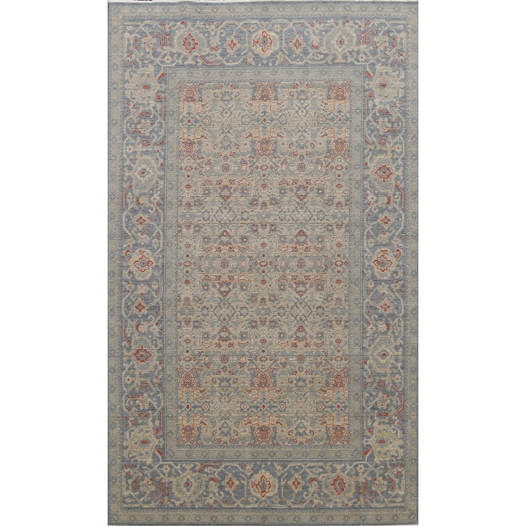Geometric Traditional Ziegler Turkish Wool Area Rug Decorative Carpet - 6'7" x 9'10"