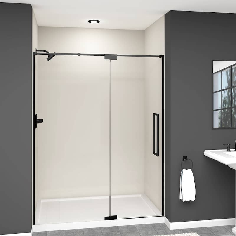 Transolid IPD607610C-R 76" High x 60" Wide Pivot Semi Frameless Shower