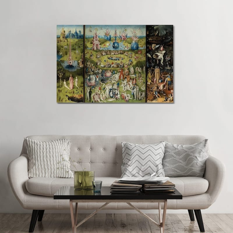 iCanvas "The Garden of Earthly Delights 1504" by Hieronymus Bosch Canvas Print - 32x48x1.5