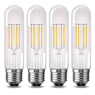 Dimmable Led Tubular Light Bulbs, T30 Edsion Bulbs, 2700k Filament Light Bulbs for Chandelier Light or Industrial Wall Sconces