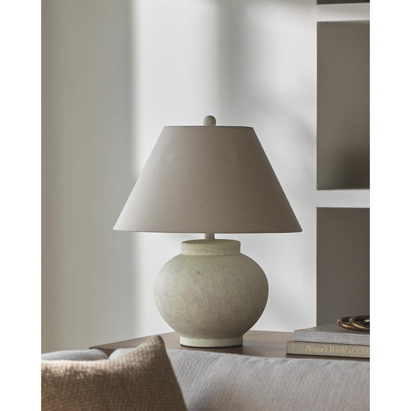Livabliss Youri Traditional Accent Table Lamp - Cream/Beige