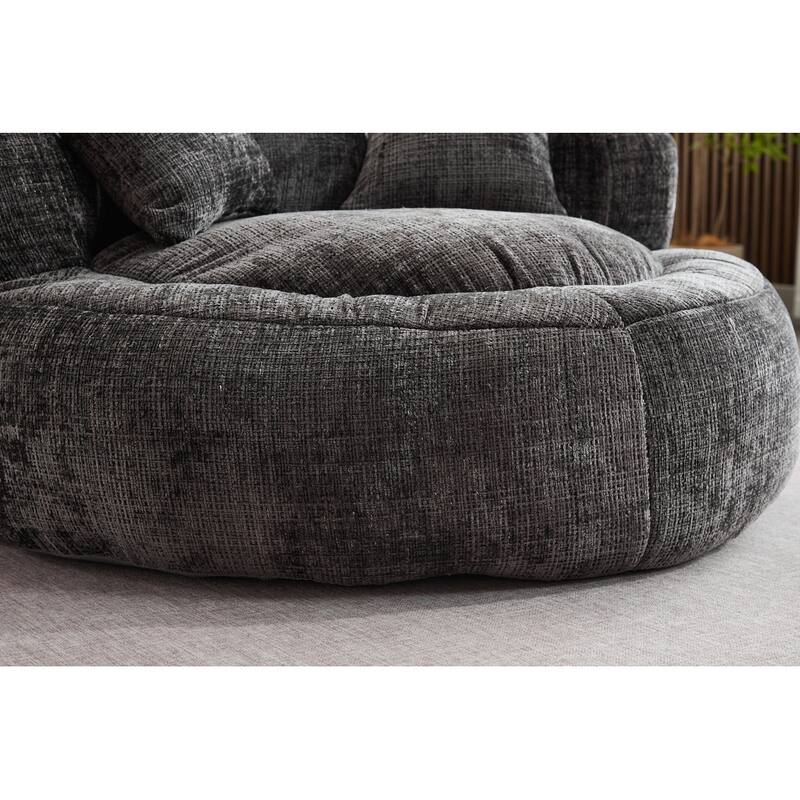 Round Bean Bag Chairs for Soft Chenille Cover