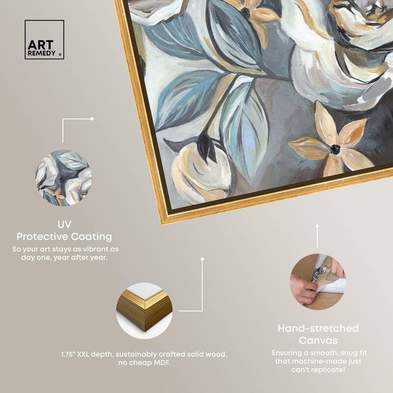 Grey Delight Canvas by Art Remedy