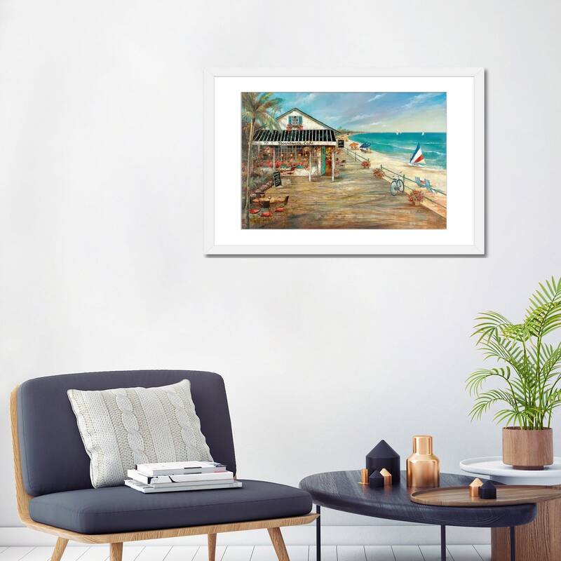 iCanvas "Boardwalk Cafe" by Ruane Manning