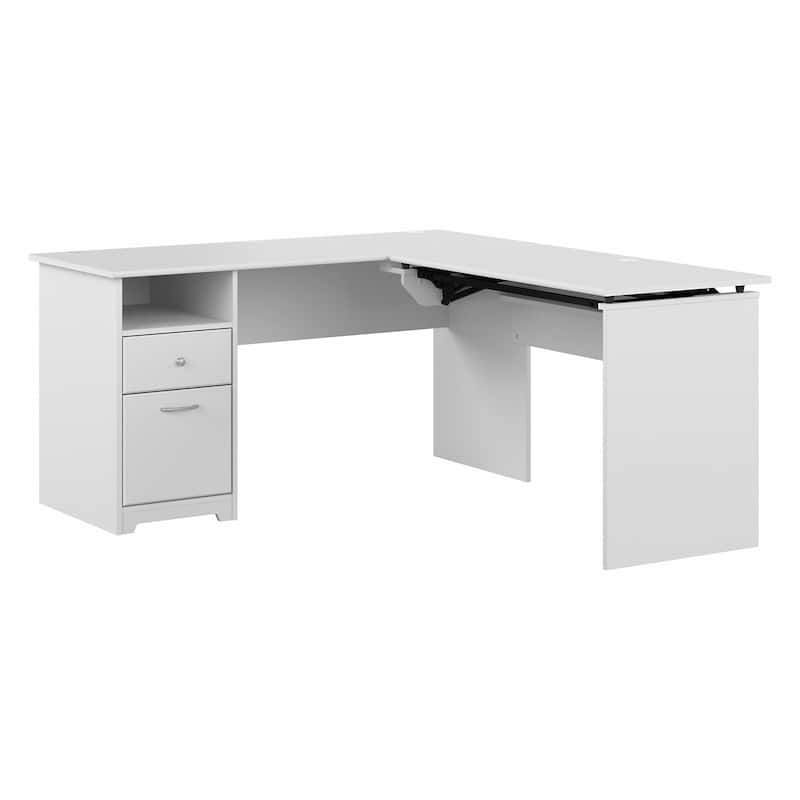 60W 3-position L-shaped Sit to Stand Desk by Bush Furniture