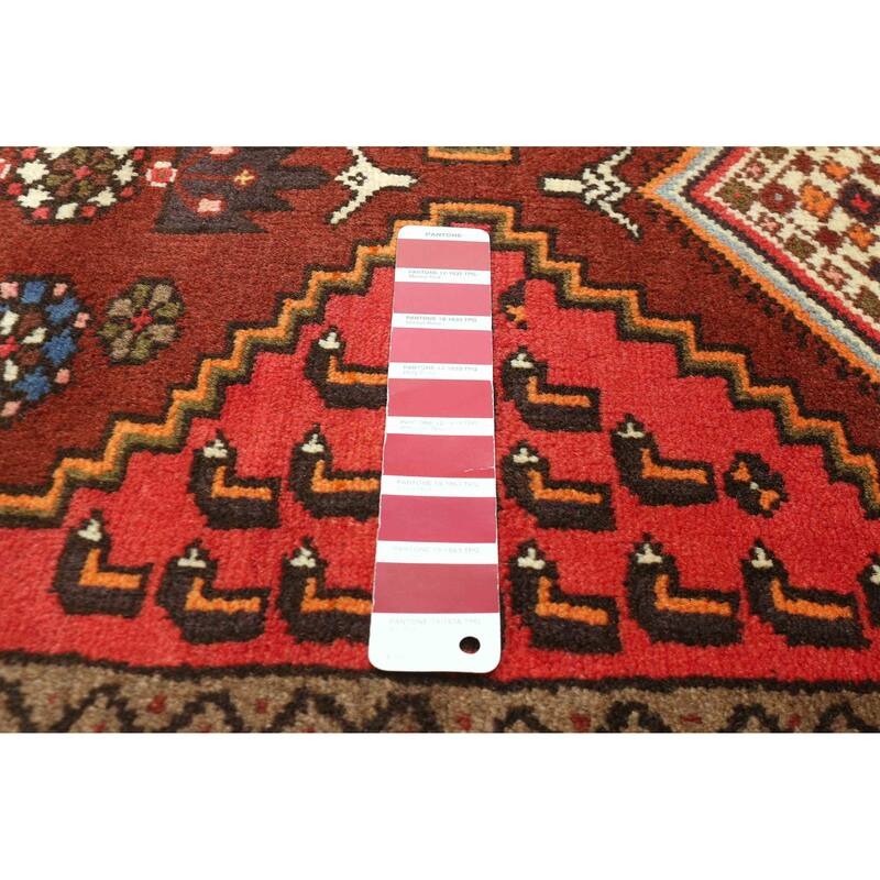 ECARPETGALLERY Hand-knotted Andelz Red Wool Rug - 3'3 x 5'2