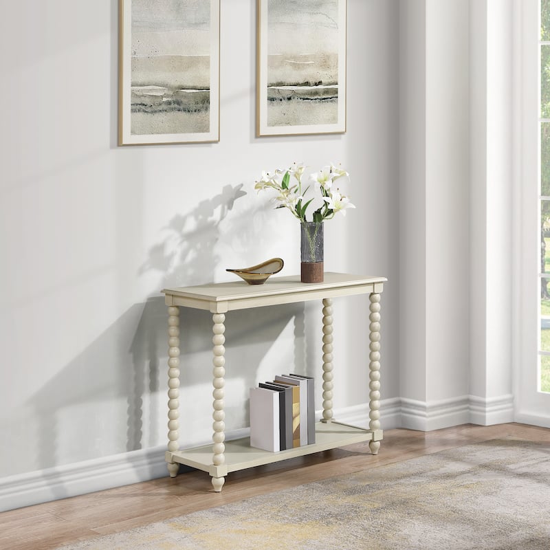 Elise Foyer Table in Black Finish