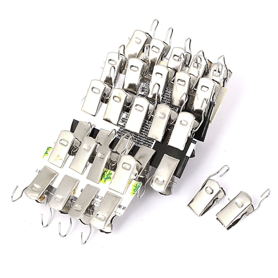 40 Pcs Set Curtain Rod Clips Stainless Steel Rings Drapery Clip