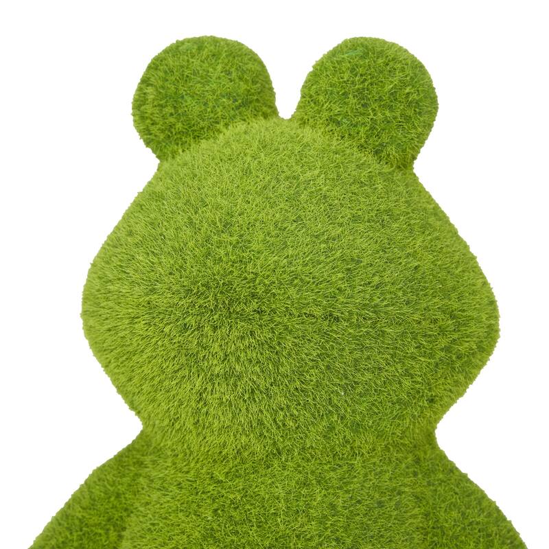 Magnesium Oxide Frog Garden Sculpture - Green - Roche River Decor