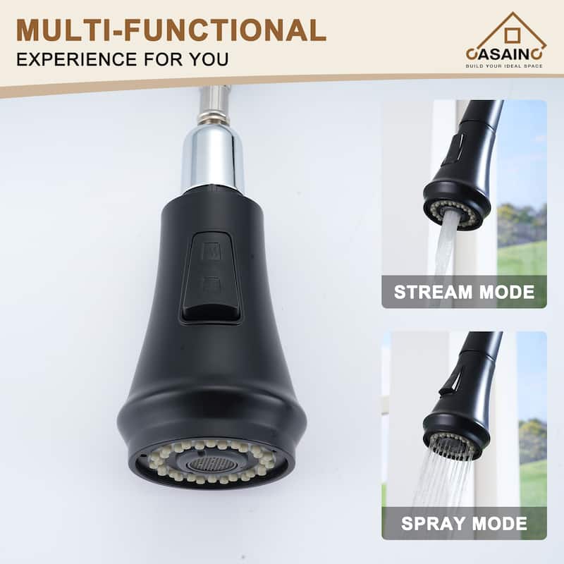 Single Handle Pull Down Sprayer Kitchen Faucet