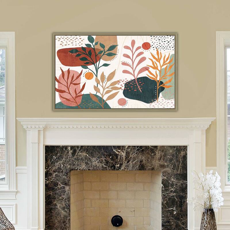 "Abstract Blossom I" Print on Floating Canvas