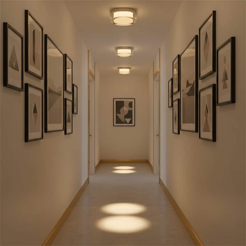 6-inch Black Inegrated LED Flush Mount