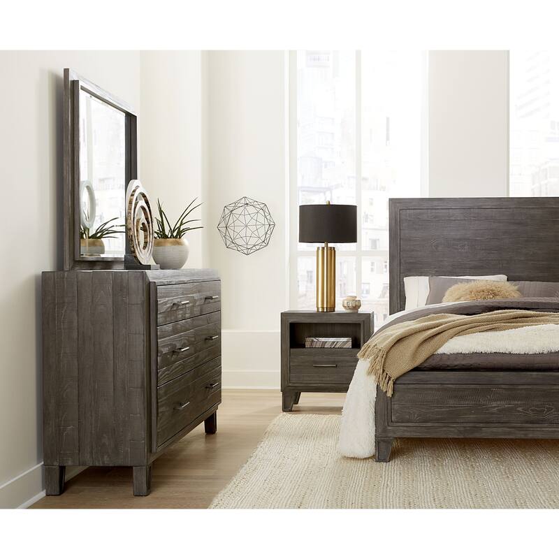 Hadley Panel Bed in Onyx