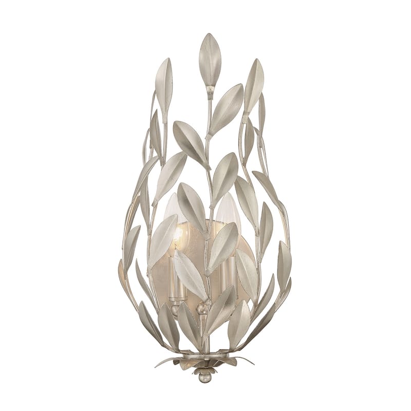 Crystorama Lighting Group 561 Broche 2 Light 16" Tall Wall Sconce - Antique Silver