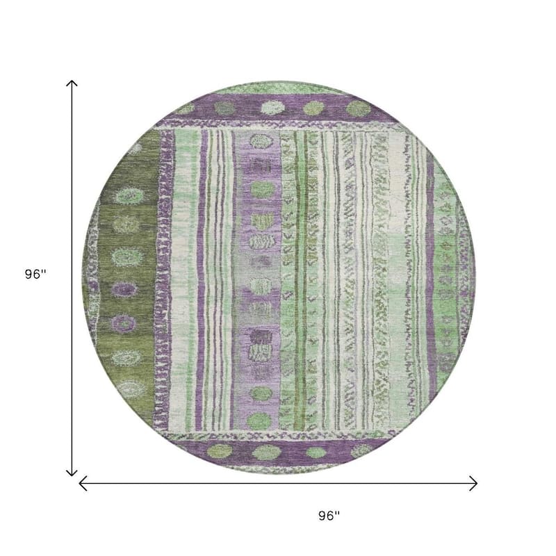 HomeRoots Striped Transitional Rectangle Outdoor Rug