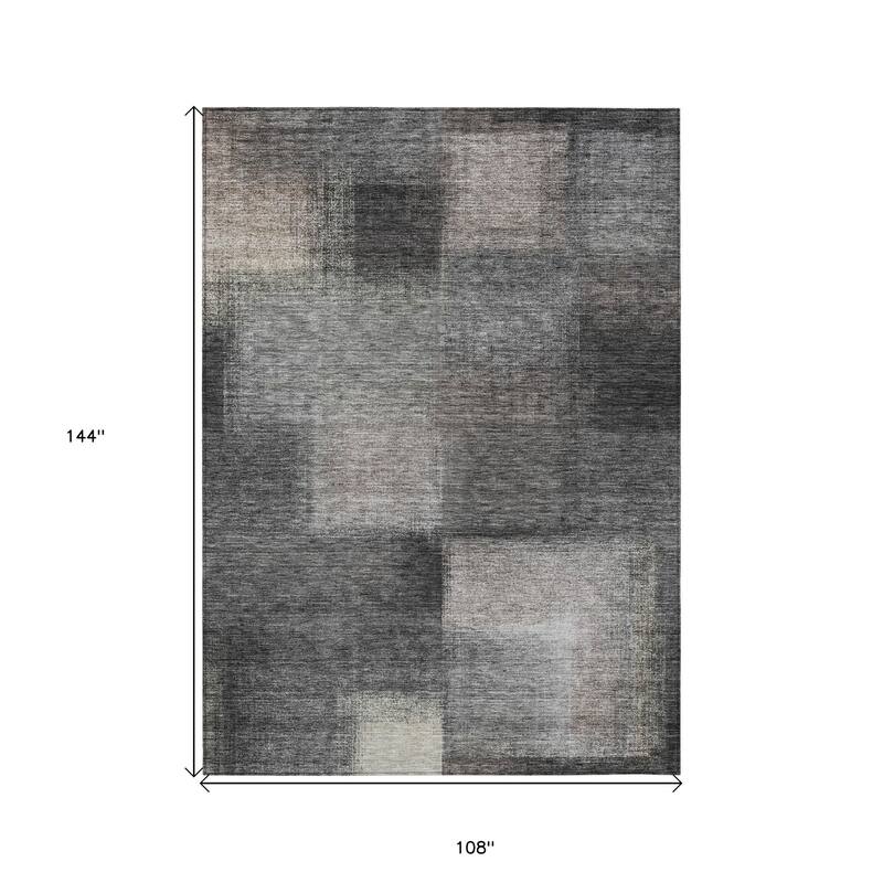 HomeRoots Abstract Transitional Rectangle Outdoor Rug