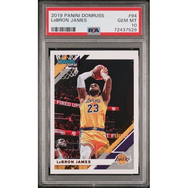 LeBron James 2019 Panini Donruss Basketball Card #94 Graded PSA 10
