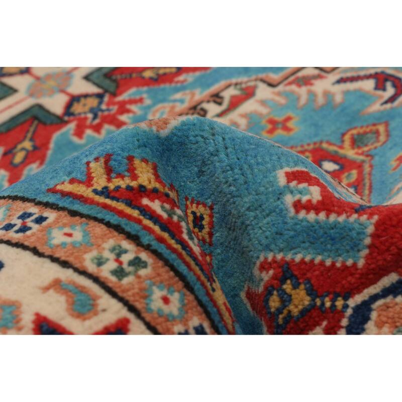 ECARPETGALLERY Hand-knotted Uzbek Ghazni Blue Wool Rug - 2'8 x 9'8